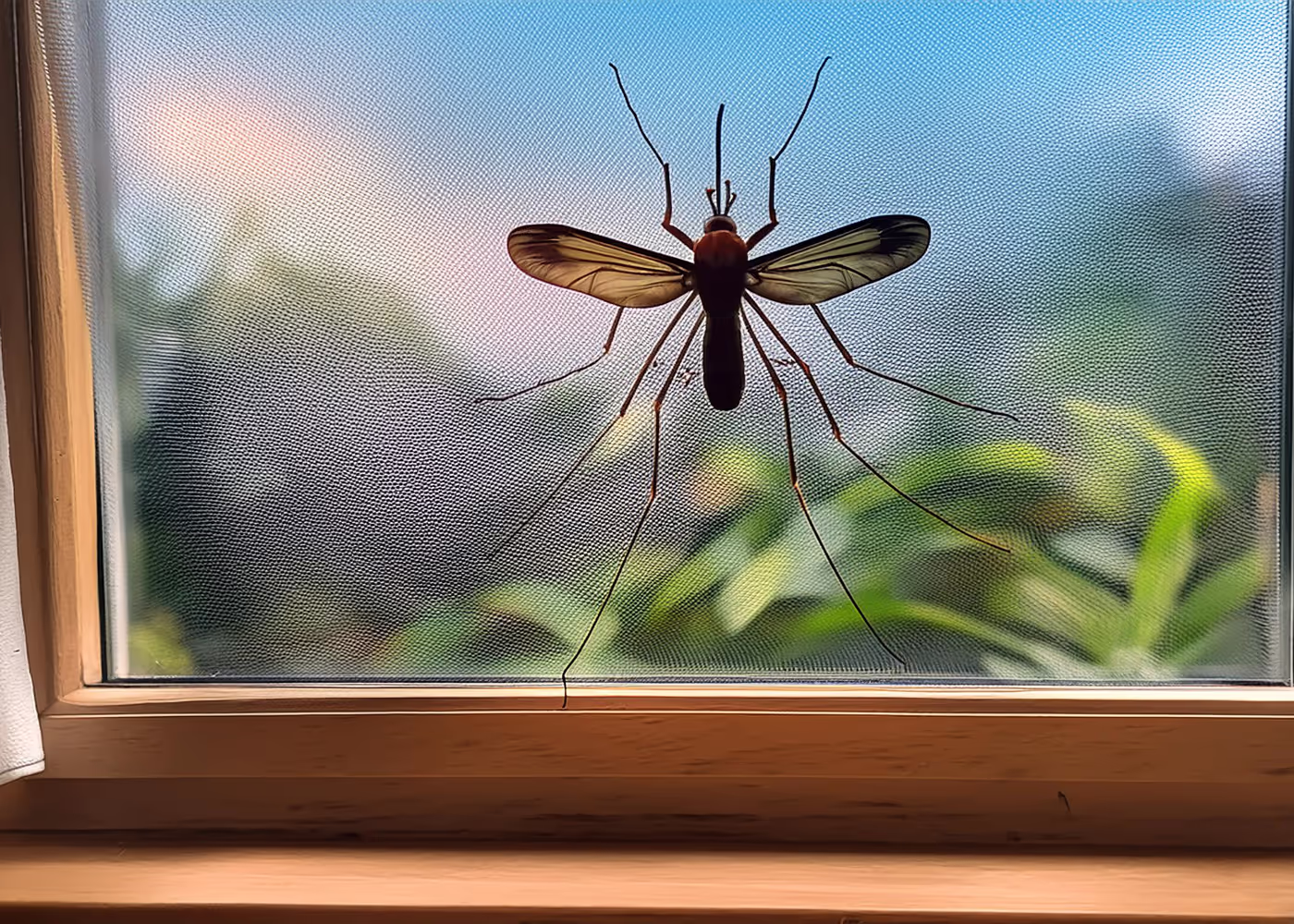 Mücke am Fenster